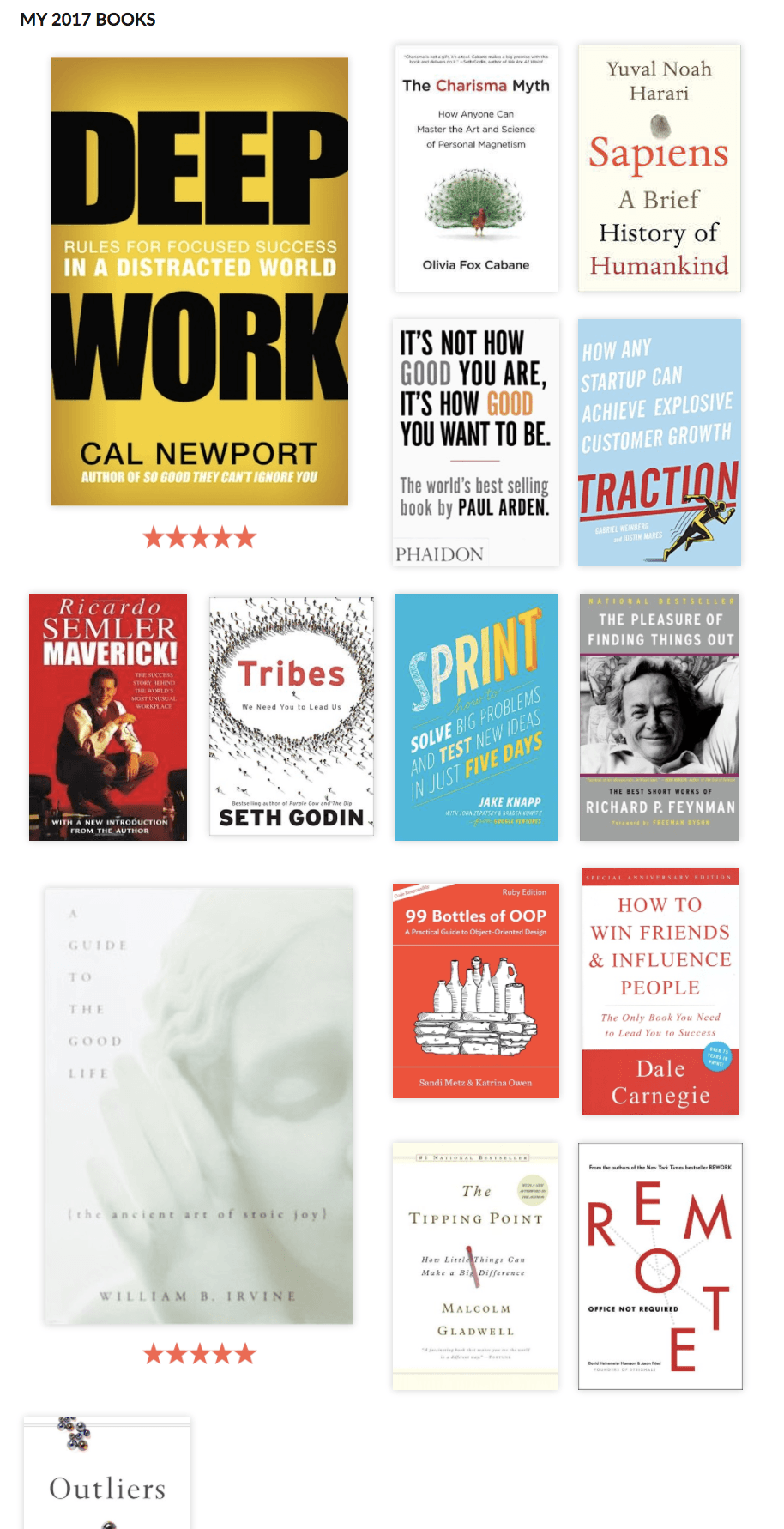 Diogo goodread's 2017 books