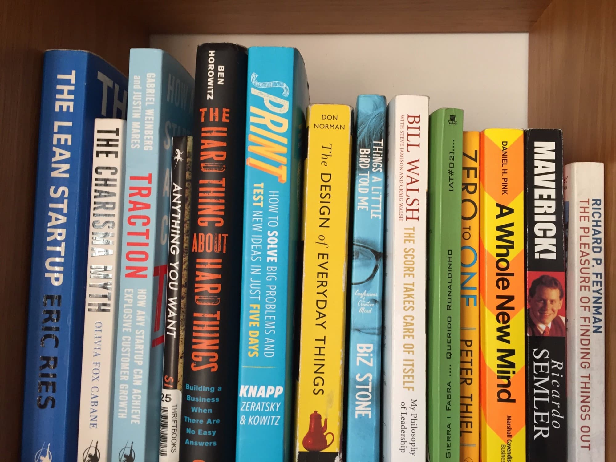 My bookshelf packed of books